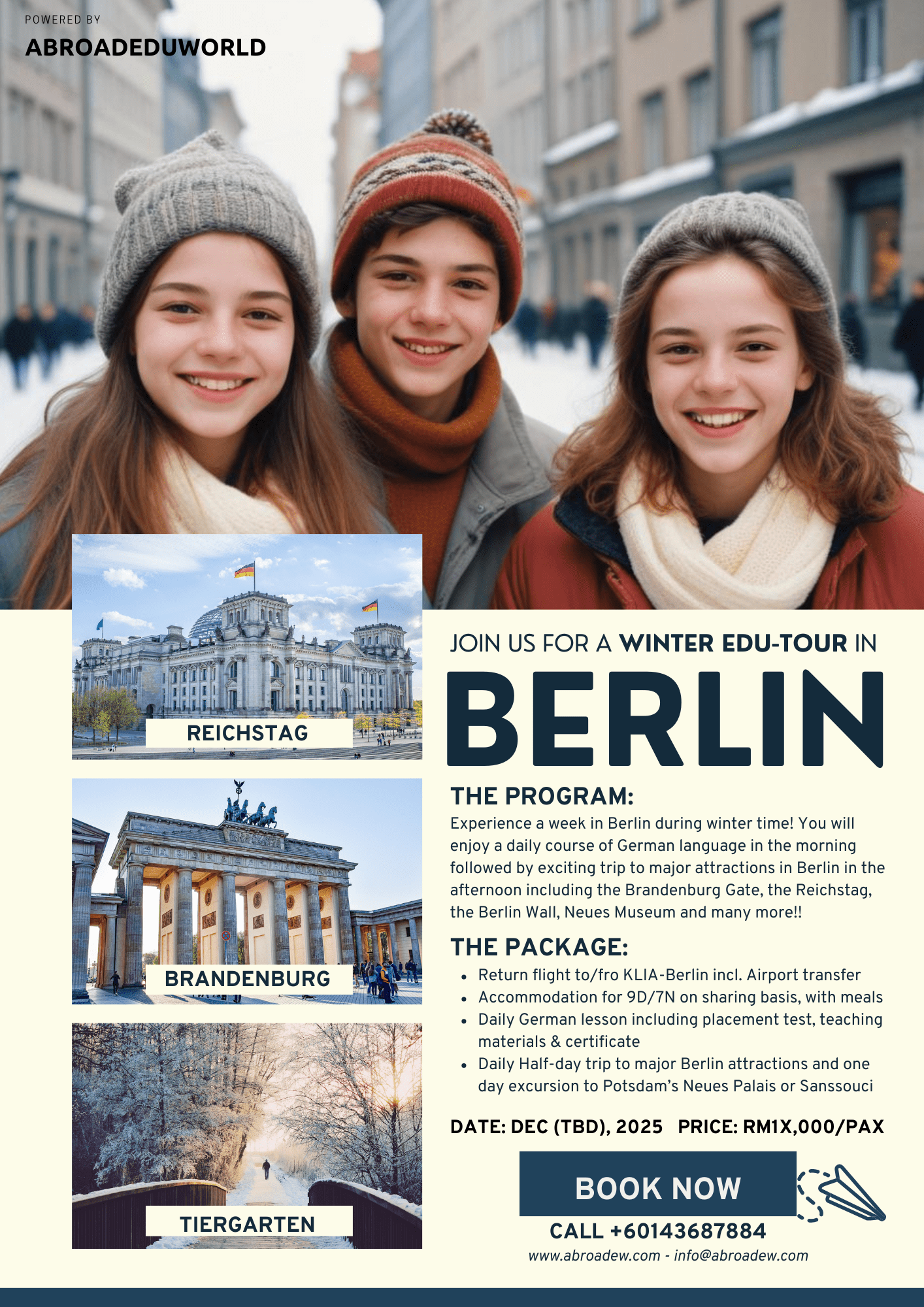 AEW - Winter EduTour Berlin Flyer - Abroad EduWorld